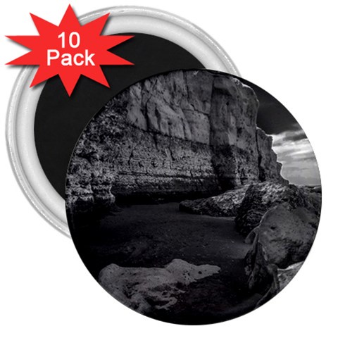 Timeless Shores, Las grutas beach, Rio negro, Argentina 3  Magnets (10 pack)  from ArtsNow.com Front