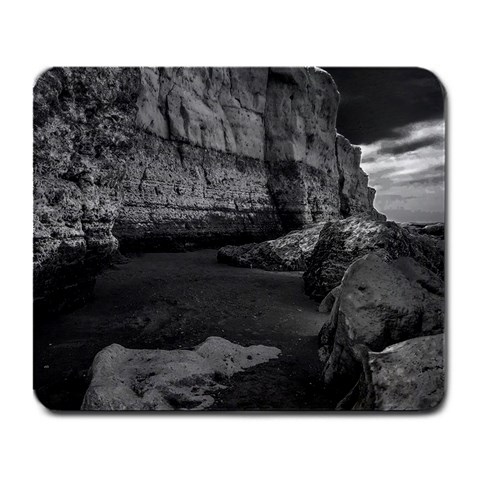 Timeless Shores, Las grutas beach, Rio negro, Argentina Large Mousepad from ArtsNow.com Front