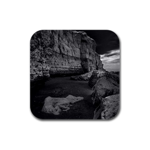 Timeless Shores, Las grutas beach, Rio negro, Argentina Rubber Square Coaster (4 pack) from ArtsNow.com Front