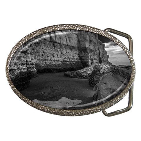 Timeless Shores, Las grutas beach, Rio negro, Argentina Belt Buckles from ArtsNow.com Front