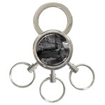 Timeless Shores, Las grutas beach, Rio negro, Argentina 3-Ring Key Chain