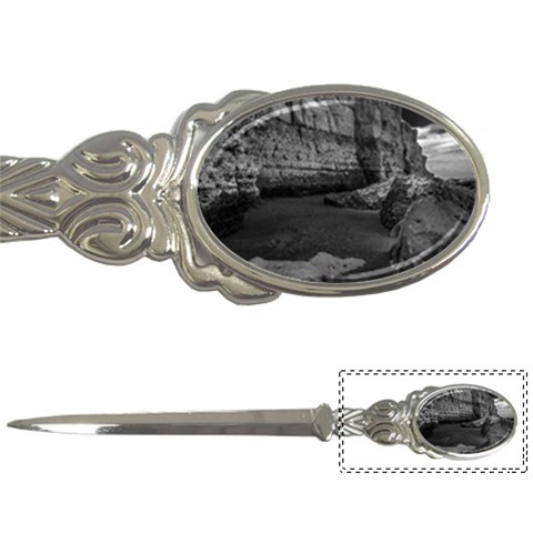 Timeless Shores, Las grutas beach, Rio negro, Argentina Letter Opener from ArtsNow.com Front