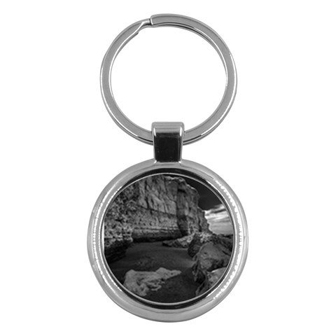 Timeless Shores, Las grutas beach, Rio negro, Argentina Key Chain (Round) from ArtsNow.com Front