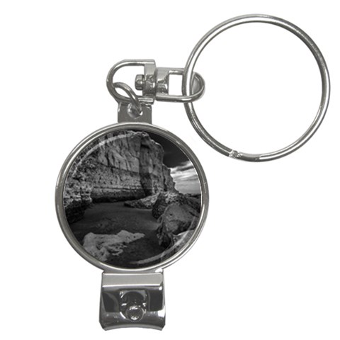 Timeless Shores, Las grutas beach, Rio negro, Argentina Nail Clippers Key Chain from ArtsNow.com Front