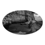 Timeless Shores, Las grutas beach, Rio negro, Argentina Oval Magnet