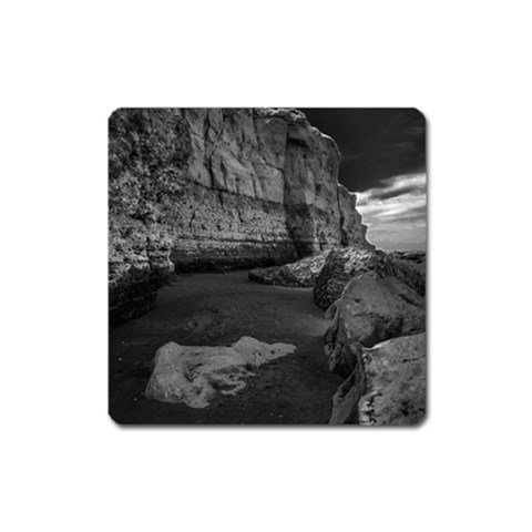 Timeless Shores, Las grutas beach, Rio negro, Argentina Square Magnet from ArtsNow.com Front