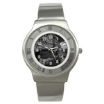 Timeless Shores, Las grutas beach, Rio negro, Argentina Stainless Steel Watch