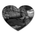 Timeless Shores, Las grutas beach, Rio negro, Argentina Heart Mousepad