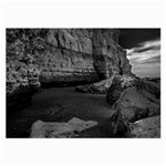 Timeless Shores, Las grutas beach, Rio negro, Argentina Large Glasses Cloth