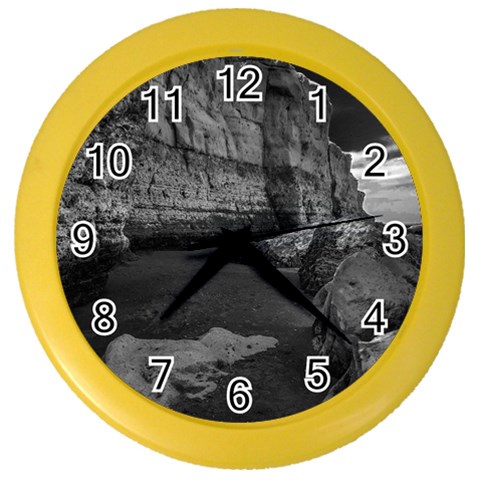 Timeless Shores, Las grutas beach, Rio negro, Argentina Color Wall Clock from ArtsNow.com Front