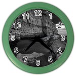 Timeless Shores, Las grutas beach, Rio negro, Argentina Color Wall Clock