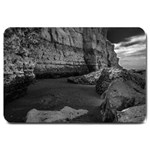 Timeless Shores, Las grutas beach, Rio negro, Argentina Large Doormat