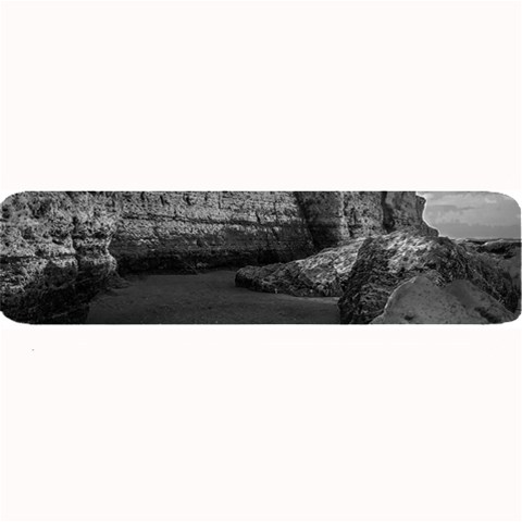 Timeless Shores, Las grutas beach, Rio negro, Argentina Large Bar Mat from ArtsNow.com 32 x8.5  Bar Mat