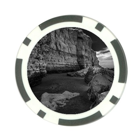 Timeless Shores, Las grutas beach, Rio negro, Argentina Poker Chip Card Guard from ArtsNow.com Front