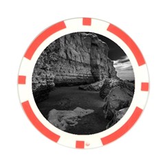 Timeless Shores, Las grutas beach, Rio negro, Argentina Poker Chip Card Guard from ArtsNow.com Front