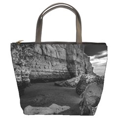 Timeless Shores, Las grutas beach, Rio negro, Argentina Bucket Bag from ArtsNow.com Front