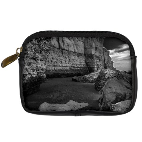 Timeless Shores, Las grutas beach, Rio negro, Argentina Digital Camera Leather Case from ArtsNow.com Front