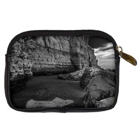 Timeless Shores, Las grutas beach, Rio negro, Argentina Digital Camera Leather Case from ArtsNow.com Back