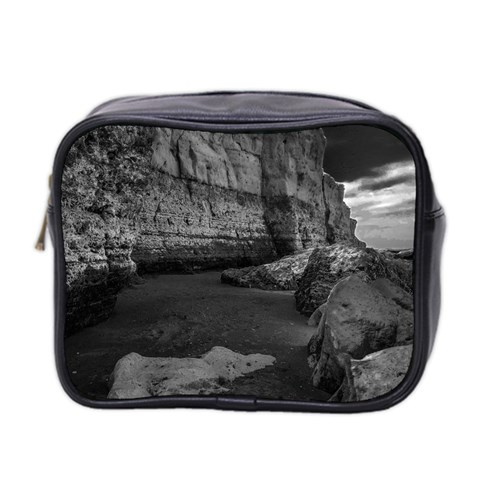 Timeless Shores, Las grutas beach, Rio negro, Argentina Mini Toiletries Bag (Two Sides) from ArtsNow.com Front