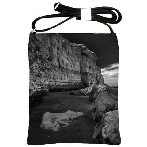 Timeless Shores, Las grutas beach, Rio negro, Argentina Shoulder Sling Bag from ArtsNow.com Front