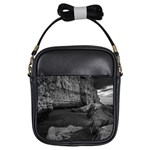 Timeless Shores, Las grutas beach, Rio negro, Argentina Girls Sling Bag