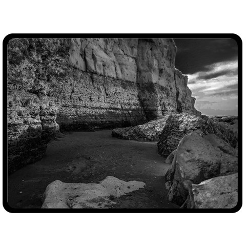 Timeless Shores, Las grutas beach, Rio negro, Argentina Fleece Blanket (Large) from ArtsNow.com 80 x60  Blanket Front