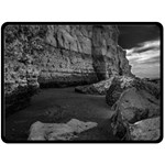 Timeless Shores, Las grutas beach, Rio negro, Argentina Fleece Blanket (Large)