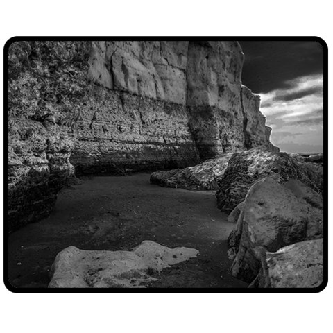 Timeless Shores, Las grutas beach, Rio negro, Argentina Fleece Blanket (Medium) from ArtsNow.com 60 x50  Blanket Front