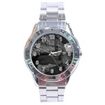 Timeless Shores, Las grutas beach, Rio negro, Argentina Stainless Steel Analogue Watch