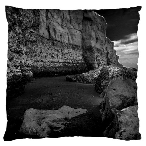 Timeless Shores, Las grutas beach, Rio negro, Argentina Large Cushion Case (One Side) from ArtsNow.com Front