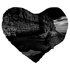 Timeless Shores, Las grutas beach, Rio negro, Argentina Large 19  Premium Heart Shape Cushions from ArtsNow.com Front