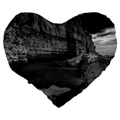 Timeless Shores, Las grutas beach, Rio negro, Argentina Large 19  Premium Heart Shape Cushions from ArtsNow.com Back