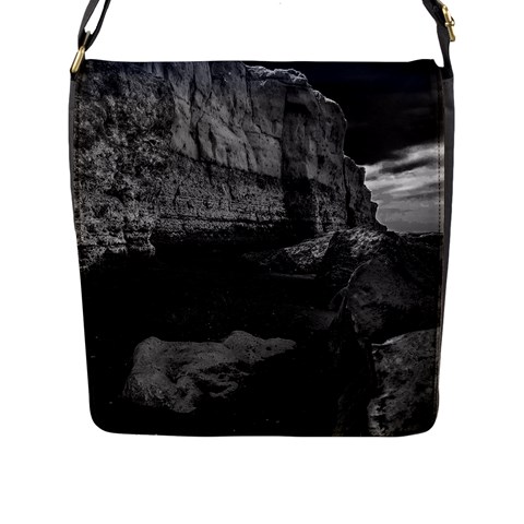 Timeless Shores, Las grutas beach, Rio negro, Argentina Flap Closure Messenger Bag (L) from ArtsNow.com Front