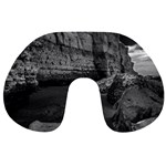 Timeless Shores, Las grutas beach, Rio negro, Argentina Travel Neck Pillow