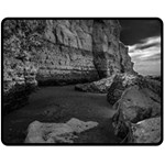 Timeless Shores, Las grutas beach, Rio negro, Argentina Two Sides Fleece Blanket (Medium)