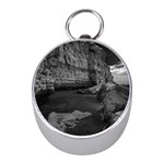 Timeless Shores, Las grutas beach, Rio negro, Argentina Mini Silver Compasses