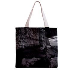 Timeless Shores, Las grutas beach, Rio negro, Argentina Zipper Grocery Tote Bag from ArtsNow.com Front