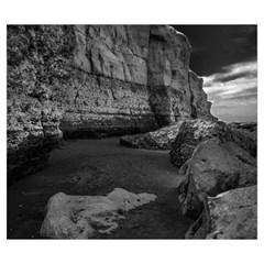 Timeless Shores, Las grutas beach, Rio negro, Argentina Zipper Large Tote Bag from ArtsNow.com Front