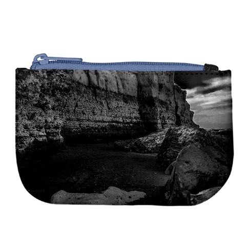 Timeless Shores, Las grutas beach, Rio negro, Argentina Large Coin Purse from ArtsNow.com Front