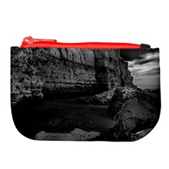 Timeless Shores, Las grutas beach, Rio negro, Argentina Large Coin Purse from ArtsNow.com Front