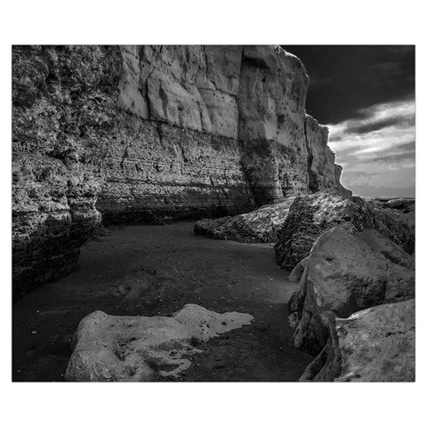 Timeless Shores, Las grutas beach, Rio negro, Argentina Zipper Medium Tote Bag from ArtsNow.com Front