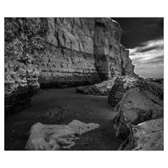 Timeless Shores, Las grutas beach, Rio negro, Argentina Zipper Medium Tote Bag from ArtsNow.com Front