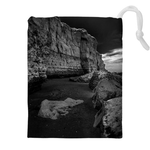 Timeless Shores, Las grutas beach, Rio negro, Argentina Drawstring Pouch (5XL) from ArtsNow.com Front