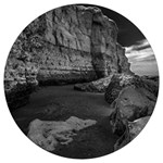 Timeless Shores, Las grutas beach, Rio negro, Argentina Round Trivet