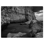 Timeless Shores, Las grutas beach, Rio negro, Argentina Premium Plush Fleece Blanket (Extra Small)