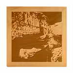 Timeless Shores, Las grutas beach, Rio negro, Argentina Wood Photo Frame Cube