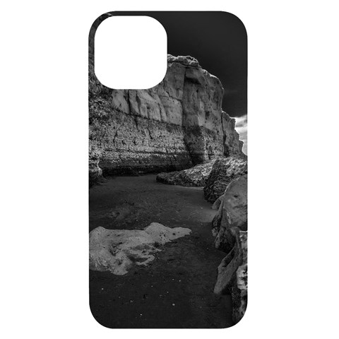 Timeless Shores, Las grutas beach, Rio negro, Argentina iPhone 14 Black UV Print Case from ArtsNow.com Front