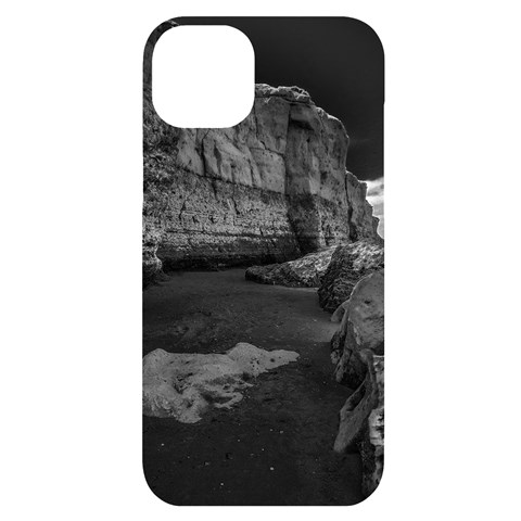 Timeless Shores, Las grutas beach, Rio negro, Argentina iPhone 14 Plus Black UV Print Case from ArtsNow.com Front