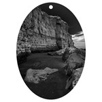 Timeless Shores, Las grutas beach, Rio negro, Argentina UV Print Acrylic Ornament Oval