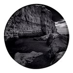 Timeless Shores, Las grutas beach, Rio negro, Argentina Round Glass Fridge Magnet (4 pack)